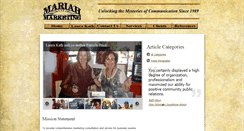 Desktop Screenshot of mariahmarketing.com